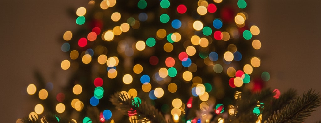 bokeh christmas lights Roanoke