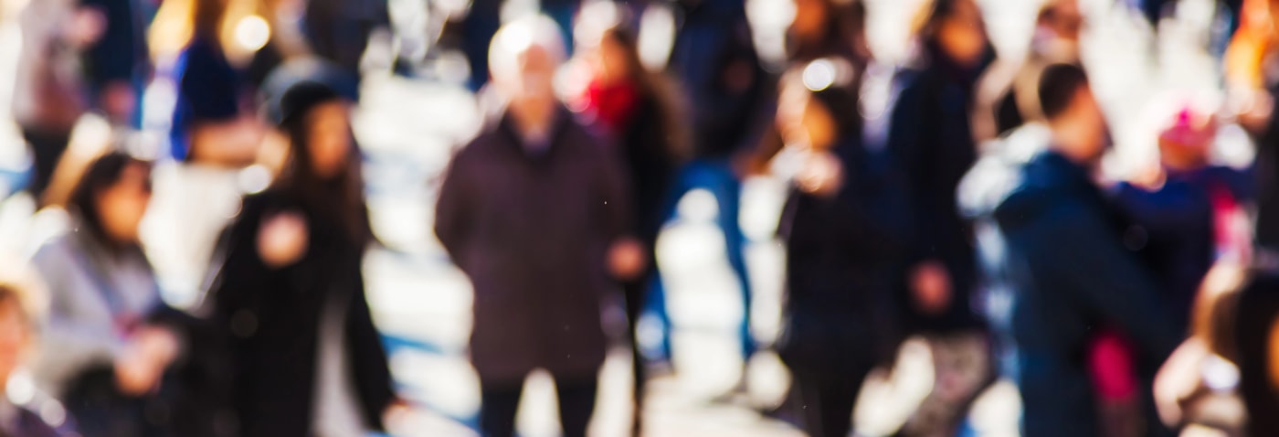 crowd walking Roanoke