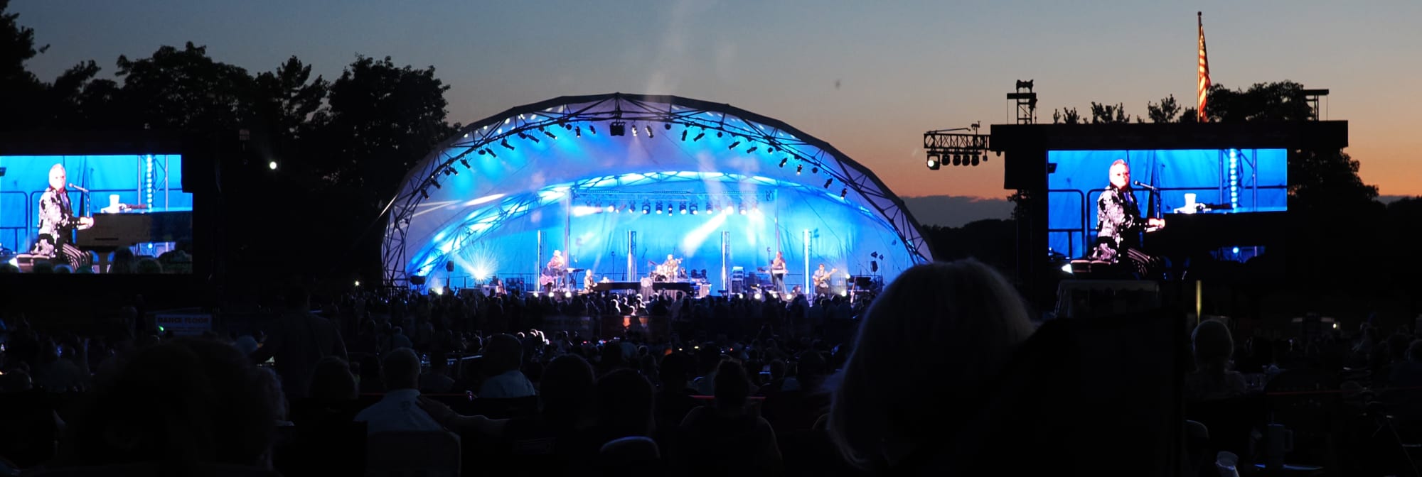 outdoor concert venue at sunset Roanoke